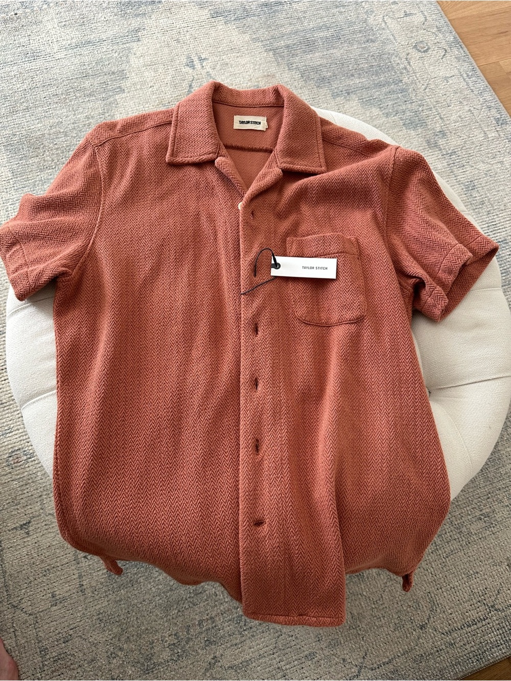 Taylor Stitch Latigo shirt in copper, herringbone